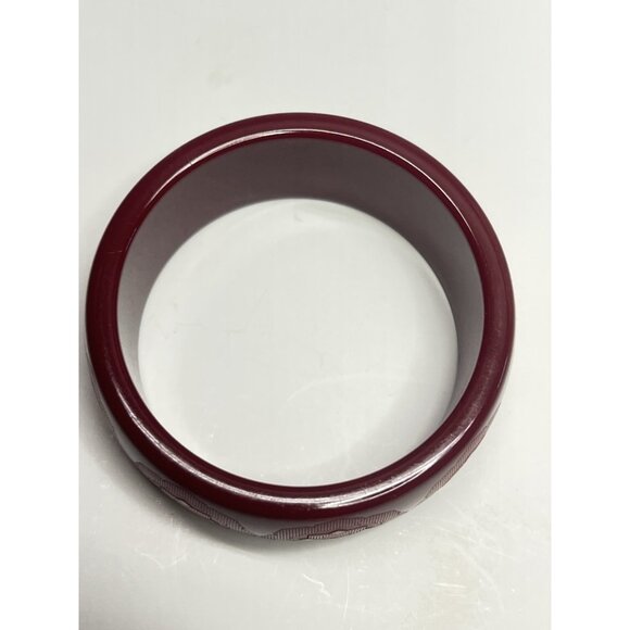 Tiffany & Co. Paloma Picasso Red Wide Bangle Resin Zellige Bracelets 7 1/2" - Picture 7 of 11